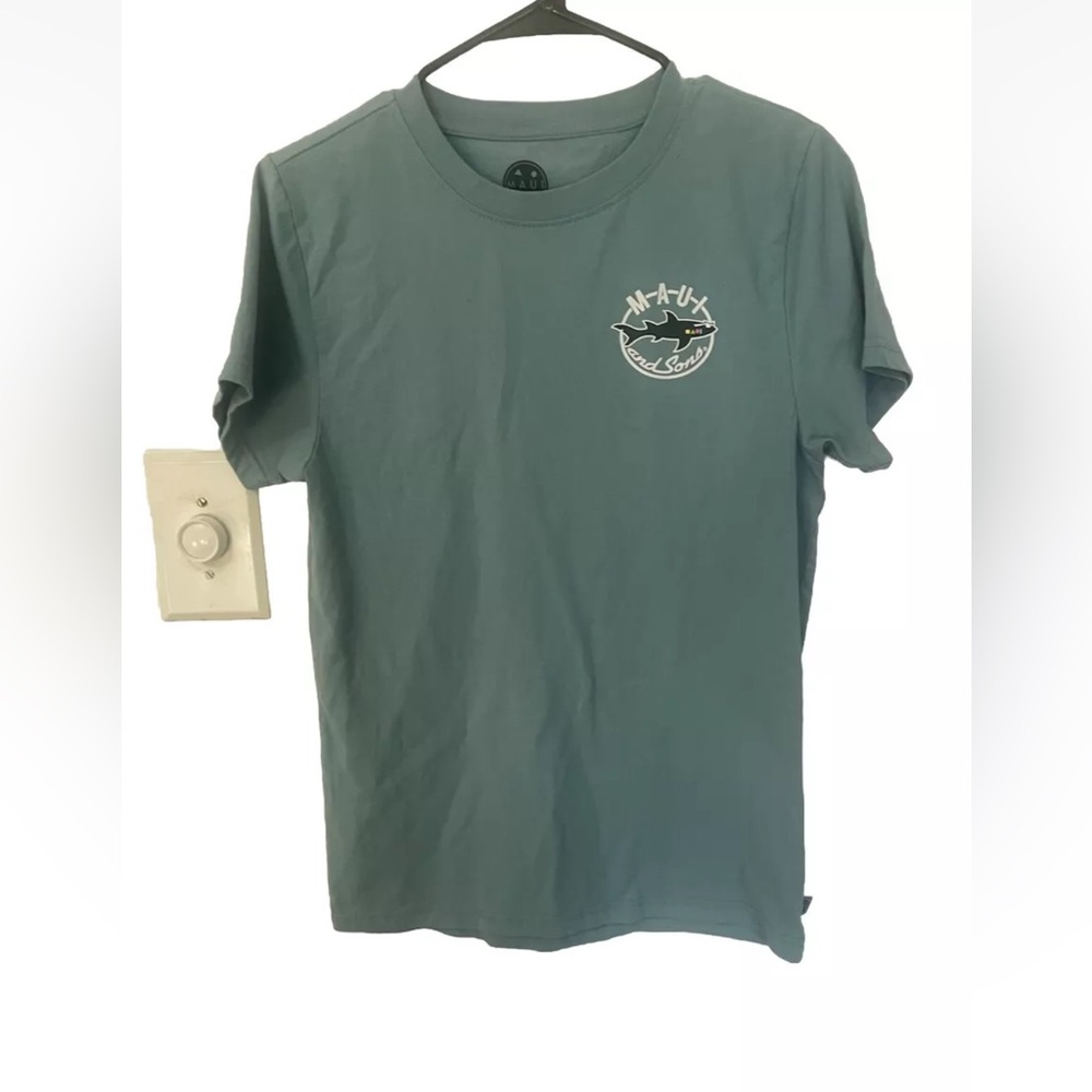 Maui And Sons Shirt Mens Small Blue Short Sleeve Casual T-Shirt